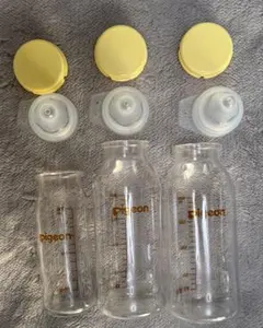 【新品・未使用】ピジョン産院用哺乳瓶セット母乳実感直付け 200ml 100ml