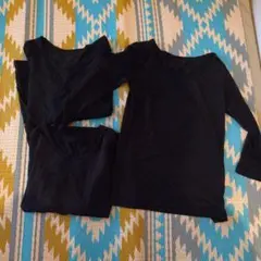 ヒートテック110　長袖 110 ブラック 3枚セット まとめ売り