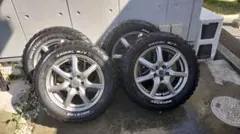 ⑱軽トラ・箱バン用 新品ゴツゴツタイヤ4本と中古ホイールとナット付き