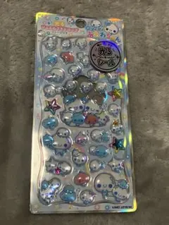 光るジュエルプチドロップ　あわわちゃん　カミオジャパン　ボンボンドロップシール