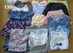 女の子 夏服 まとめ売り 130 19点