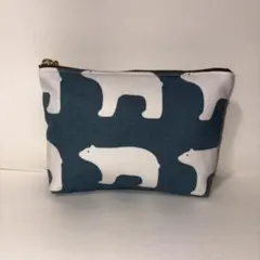 ホッキョクグマデザインポーチ