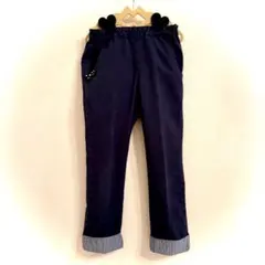 familiar⭐︎ファミリアネイビー 長ズボン ウエストゴム綿89%/120㎝