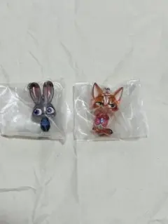 ズートピア2 めじるしアクセサリー ジュディ ニック 2点セット