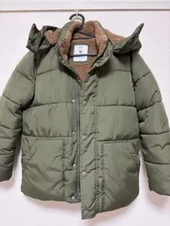 GAP KIDS 撥水オリーブグリーンダウンコート M