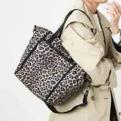 美品】レスポートサック LG BOOK TOTE ホワイトレオパード - メルカリ