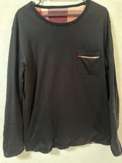 日本製 BLACK LABEL カットソー ロンT リバーシブル