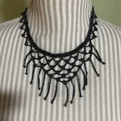 ビーズ　デザインネックレス　チョーカー