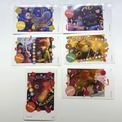 ズートピア2 オーマイカフェ ステッカー 6枚セット
