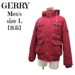 【良品】✨️GERRY ジェリー 中綿ブルゾン メンズL 赤 フード付 防寒