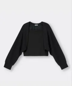 GU サマーニット　ボレロ　ブラック カーディガン 長袖