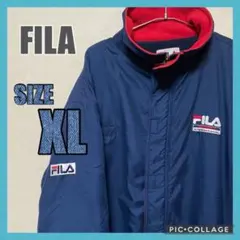 FILA XL ジャケット ネイビー レッド