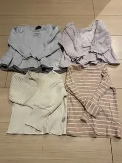 ベビー トップス 4点セット 長袖 カットソー　ペティーメイン