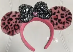 東京ディズニーリゾート ミニー　ヒョウ柄カチューシャ