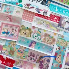 ディズニー フレークシール 100枚 ダッフィー マステ 切り売り　たっぷり