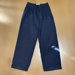 INES DE LA FRESSANGE ユニクロ　ワイドパンツ L ネイビー