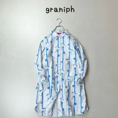 graniph デザイン シャツワンピース　フリーサイズ
