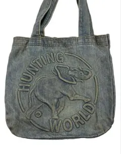 HUNTING WORLD ハンティングワールド　トートバッグ　デニム USA製のサムネイル