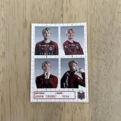 【匿名発送】北海道コンサドーレ札幌　中村桐耶　4 証明写真風ステッカー