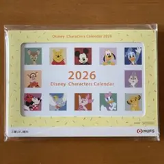 【MUFG三菱UFJ ディズニーDISNEY】2026卓上カレンダー