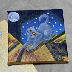 2*2様 アクリル画 手描き 猫の絵 絵画 猫 黒猫卿 黒猫 旅 モナリザ 模写 2*2様 アクリル画 手描き 猫の絵 絵画 猫 黒猫卿 黒猫 旅 モナリザ