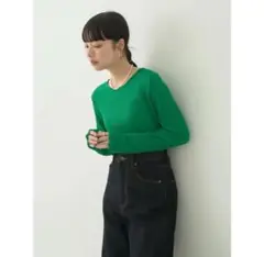 earth music&ecology シアートップス　グリーン　M