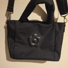 MARY QUANT　デイジーパッチライト 2WAYトート（ブラック）のサムネイル