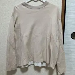 ベージュ 長袖ニット Mサイズ　無印