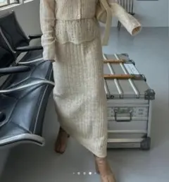 willfully ニットスカートアイボリー