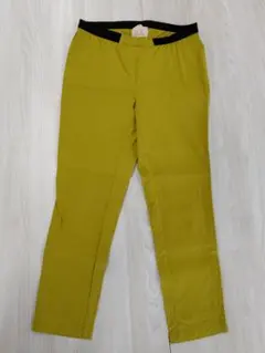 【美品】シビラ Sybilla 麻混 レギンスパンツ M マスタードイエローのサムネイル