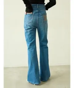 25SS SNIDEL ORGANICSブーツカットデニム swfp251094