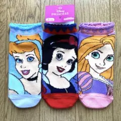 【新品】 ディズニープリンセス ソックス 3足組