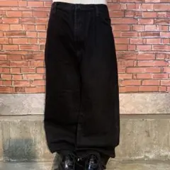 usa古着 RUSTLER ブラックデニムパンツ 38×30 アメカジ