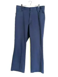 [FARAH] USA製 棒タロン フレア 60s70s ネイビー スラックスのサムネイル