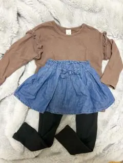 長袖ロンTとスカッツのセット　110センチ　女の子