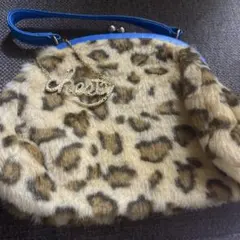 Chelsea ヒョウ柄ファー ハンドバッグ