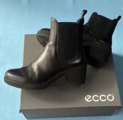 ECCO エコー　ショートブーツ　サイドゴアブーツ　黒　37サイズ 23.5cm