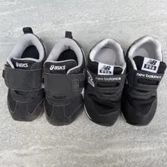 キッズスニーカー 2足セット asics New Balanceのサムネイル