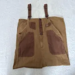 REKNATブラウン オーバーオール Lサイズ