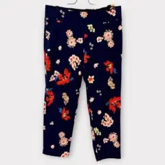 INVESTMENTS PETITES 花柄 パンツ 12P カラフル ネイビー