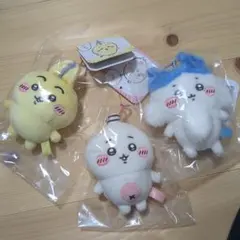 パラレルワールド!? ぷちミニマスコット　ちいかわ　ハチワレ　うさぎ　3点セット