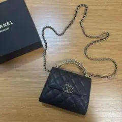 VIP限定 ノベルティ ミニ キャビアスキン ショルダーバッグ ブラック