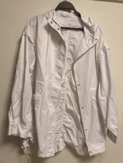 最終値下げ　ディスコート　ホワイト ナイロン ジャケット サイズF