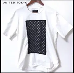 UNITED TOKYO レース切替Tシャツ サイズ1 日本製 美品のサムネイル