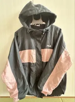 ［FILA］✨️美品✨️フード付きジャンパー ブルゾン S ブラック/ピンク