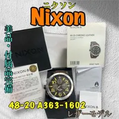 美品/付属品完備》NIXON 48-20 CHRONO LEATHER 腕時計 - メルカリ