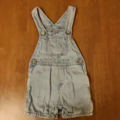 GAP ベビーデニムオーバーオール ライトブルー