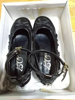 Dear My Love 夢展望 ブラック リボン付きシューズのサムネイル