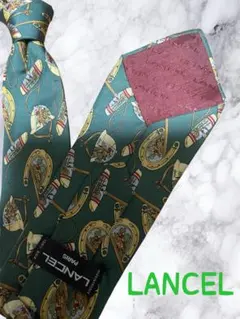 LANCEL ネクタイ総柄シルク100%のサムネイル