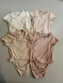 H&M オーガニックコットン ベビー肌着 4枚セット